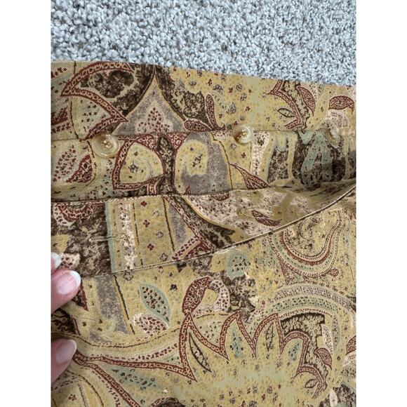 Set of 2 Ralph Lauren Bellosguardo Paisley KING Size Shams Tan Made in Italy - Picture 4 of 4